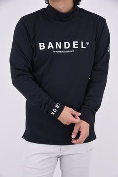 BASIC LOGO L/S MOCK NECK SHIRTS / ブランドロゴ ロングスリーブ モックネックシャツ (ブラック)