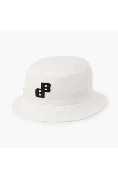 【26SS】 MEN’S BG LOGO HAT / BGロゴ バケットハット (ホワイト)