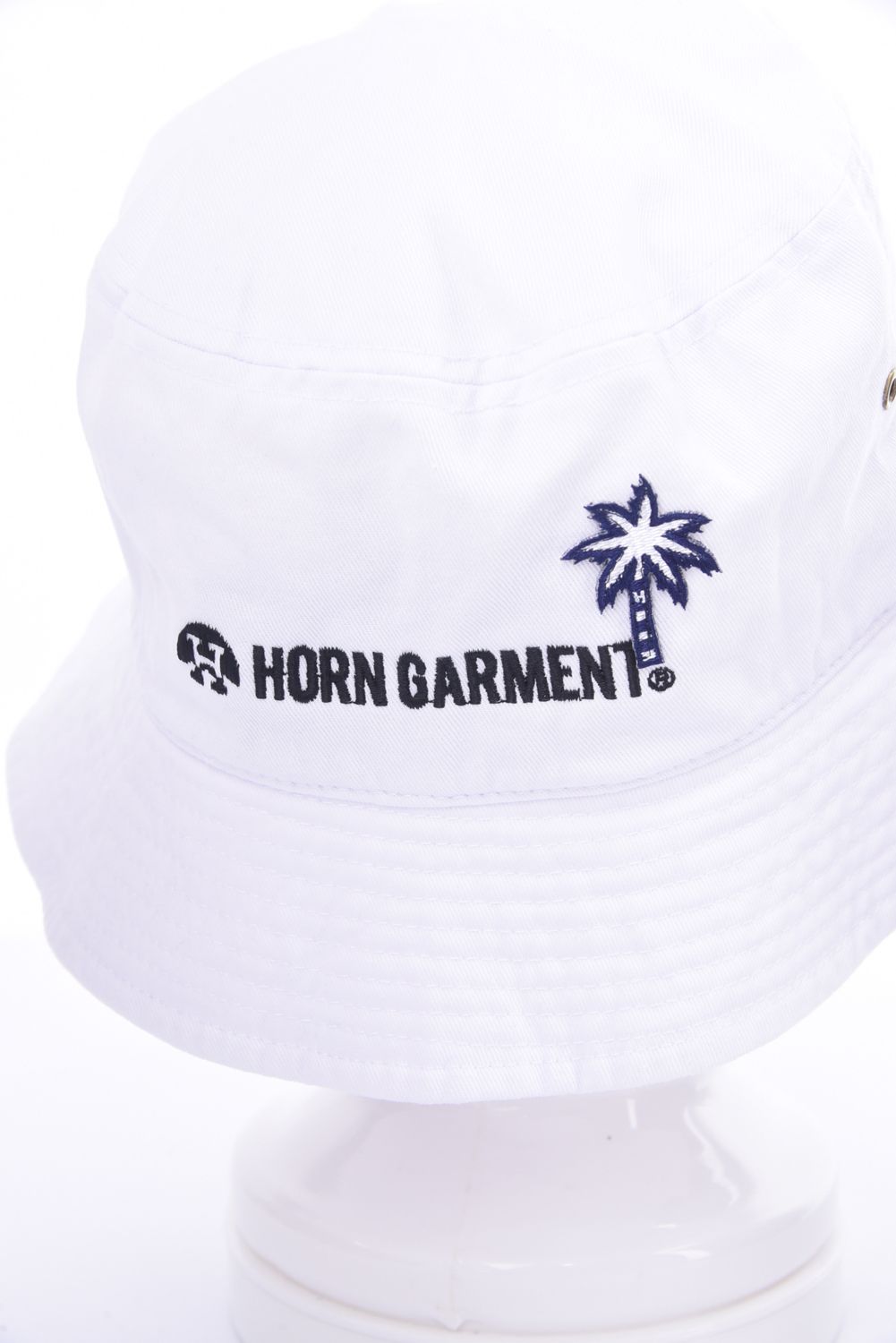 【25SS】 WAVE'N SUN BUCKET HAT / パイル風ロゴ刺繍 バケットハット (ホワイト)