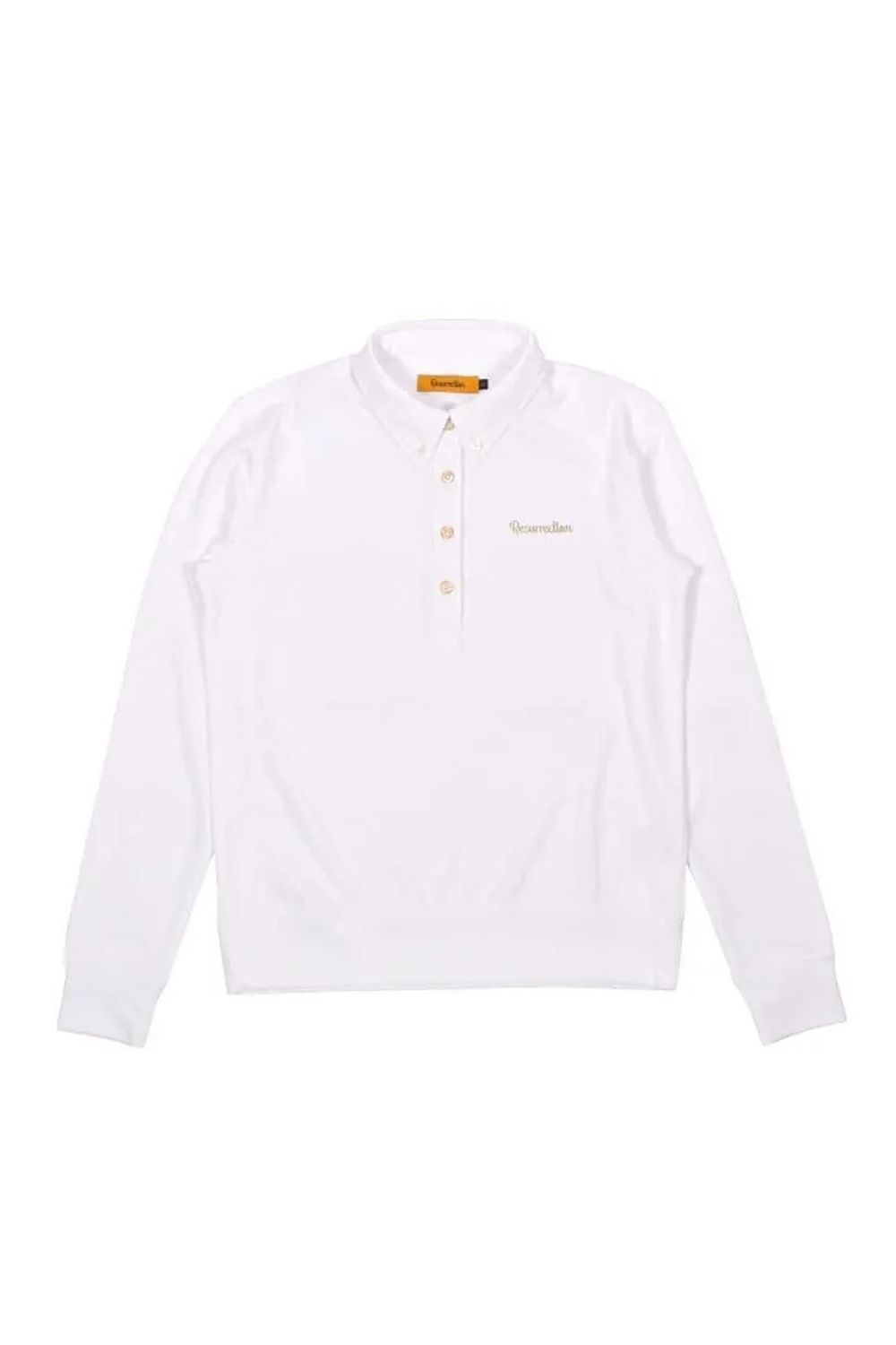 【26AW】【レディース】 WOMENS GM JACQUARD POLO L/S / オリジナルテキスタイルジャガード ロングスリーブ ボタンダウンポロシャツ (ホワイト)*