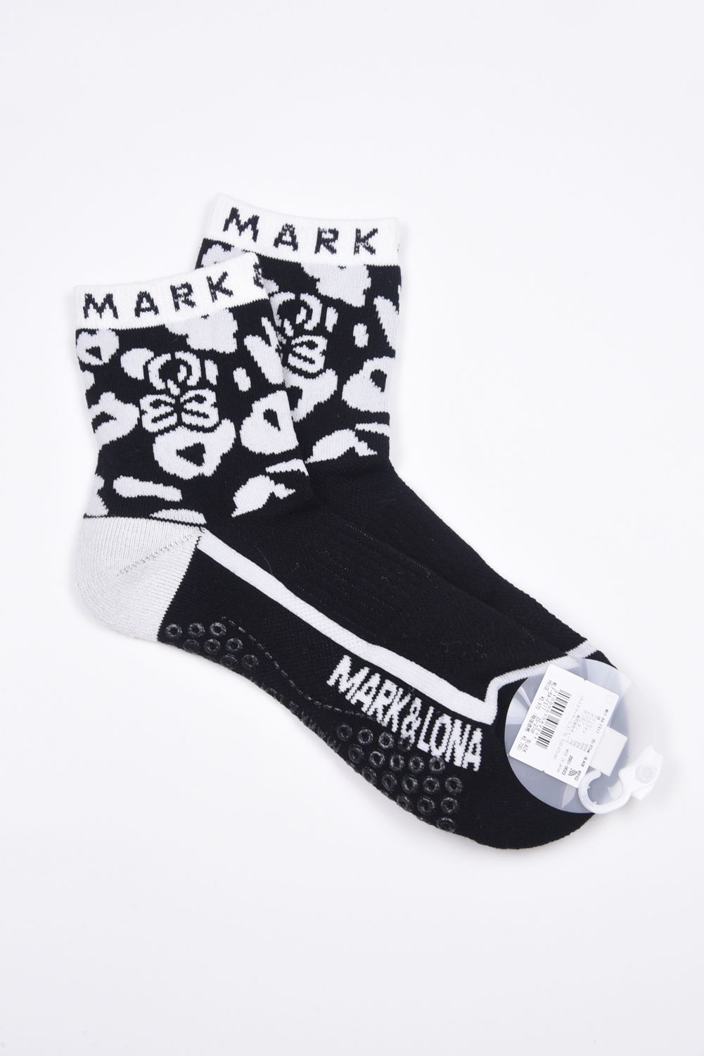 【26SS】 PANTERA GRIP ANKLE SOCKS / レオパードパターン ジャパンメイド アンクルソックス (ブラック)