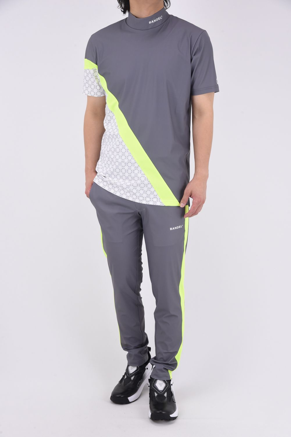 BANDEL GOLF - 【25SS】 ALLOVER SWITCH S/S MOCK NECK SHIRTS