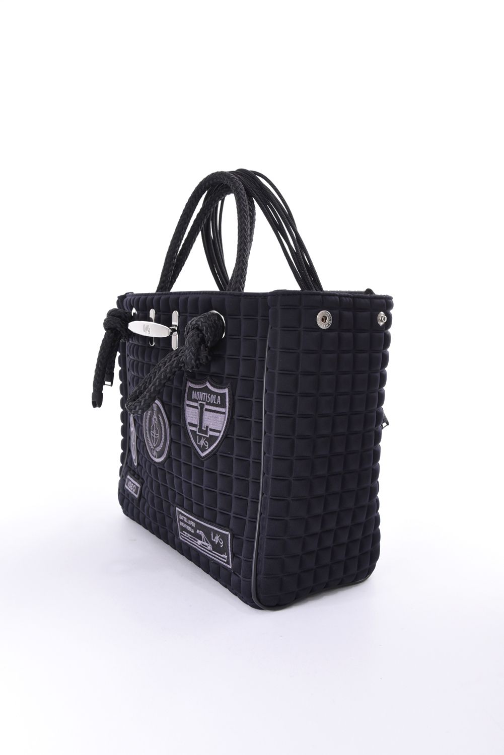 CLEAT TOTE mini TOM1002PA2 / クリート トート ミニバッグ スクエア （ブラック/パッチ）*