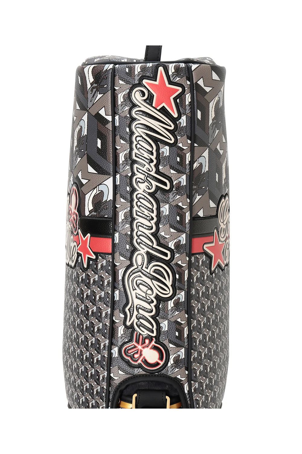 【26AW】 PRISME TOUR CADDIE BAG / 3Dキューブパターン シンセティックレザー カートタイプ キャディバッグ (ブラック)
