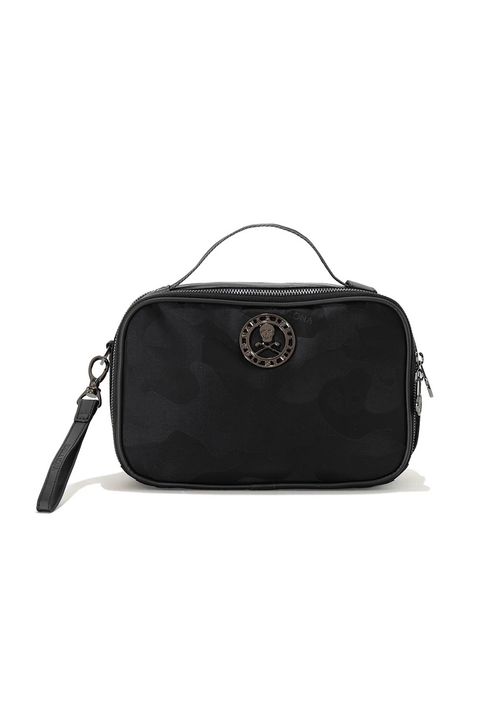 【26AW】 PREMIUM GAUGE 2-WAY BAG / コーデュラナイロン シンセティックレザー スカルカモジャカード 2WAYバッグ (ブラック)
