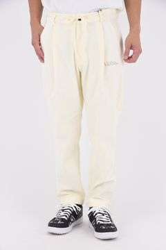Uka Corduroy Trousers / コーデュロイ テーパードシルエット ワンタックトラウザー (アイボリー)