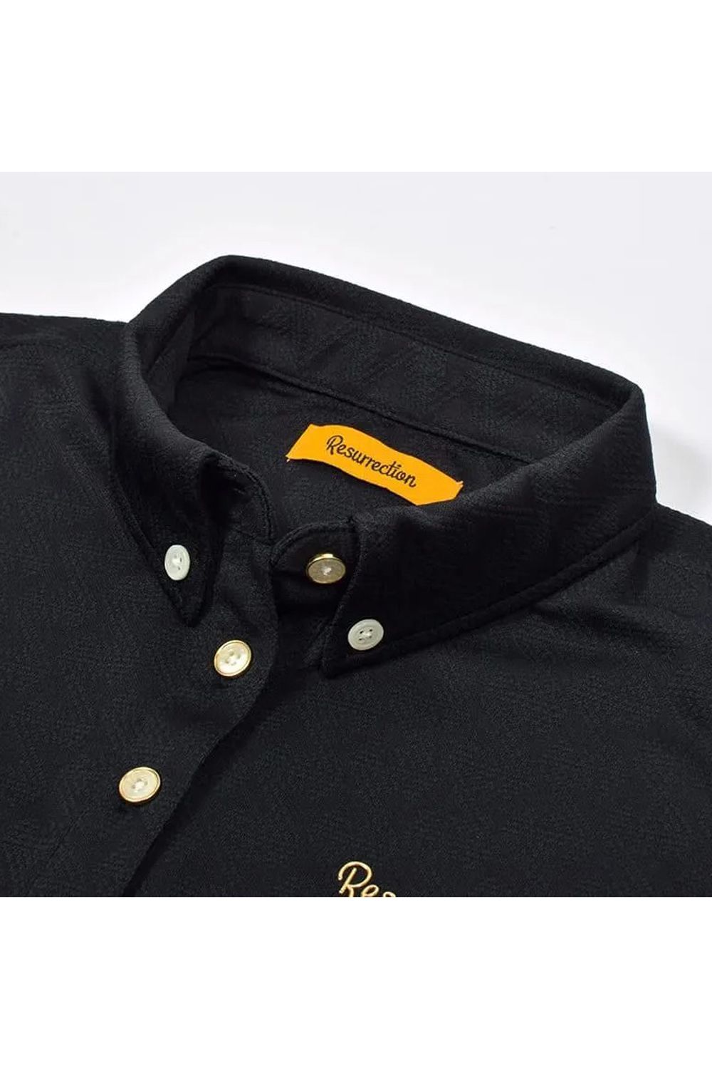 【26AW】【レディース】 WOMENS GM JACQUARD POLO L/S / オリジナルテキスタイルジャガード ロングスリーブ ボタンダウンポロシャツ (ブラック)*