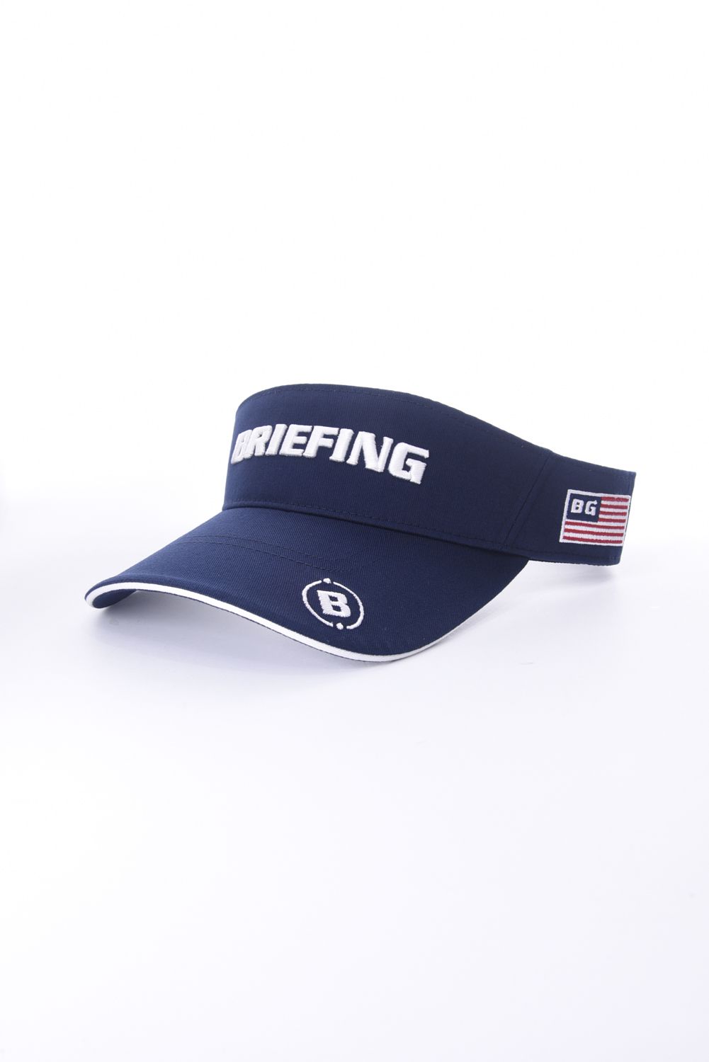 BRIEFING - MENS BASIC VISOR / ロゴ刺繍 ベーシック サンバイザー 