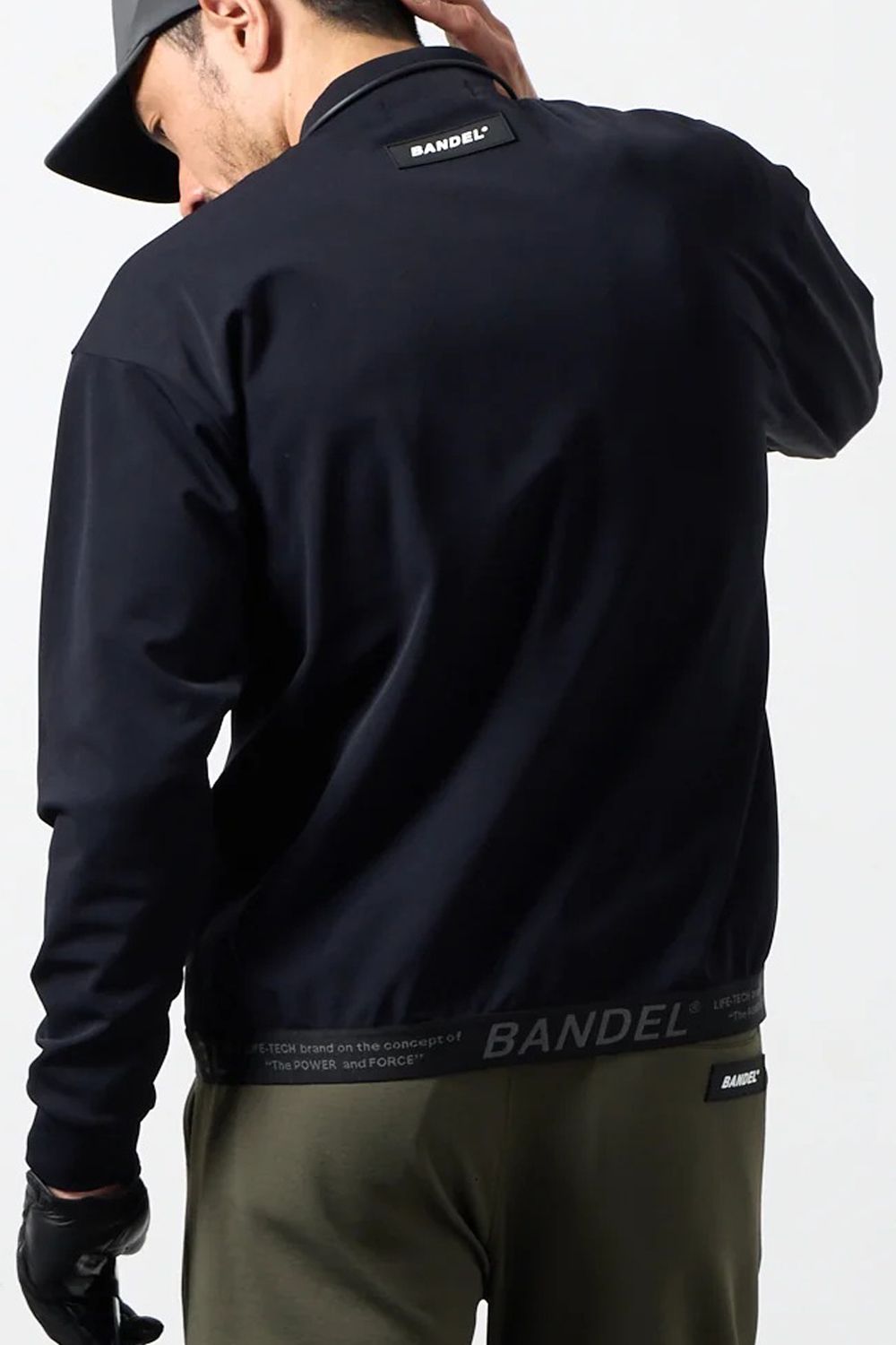 【26AW】 HEM TAPE LONG SLEEVE MOCK NECK / ヘムテープ ロングスリーブ モックネック (ブラック)