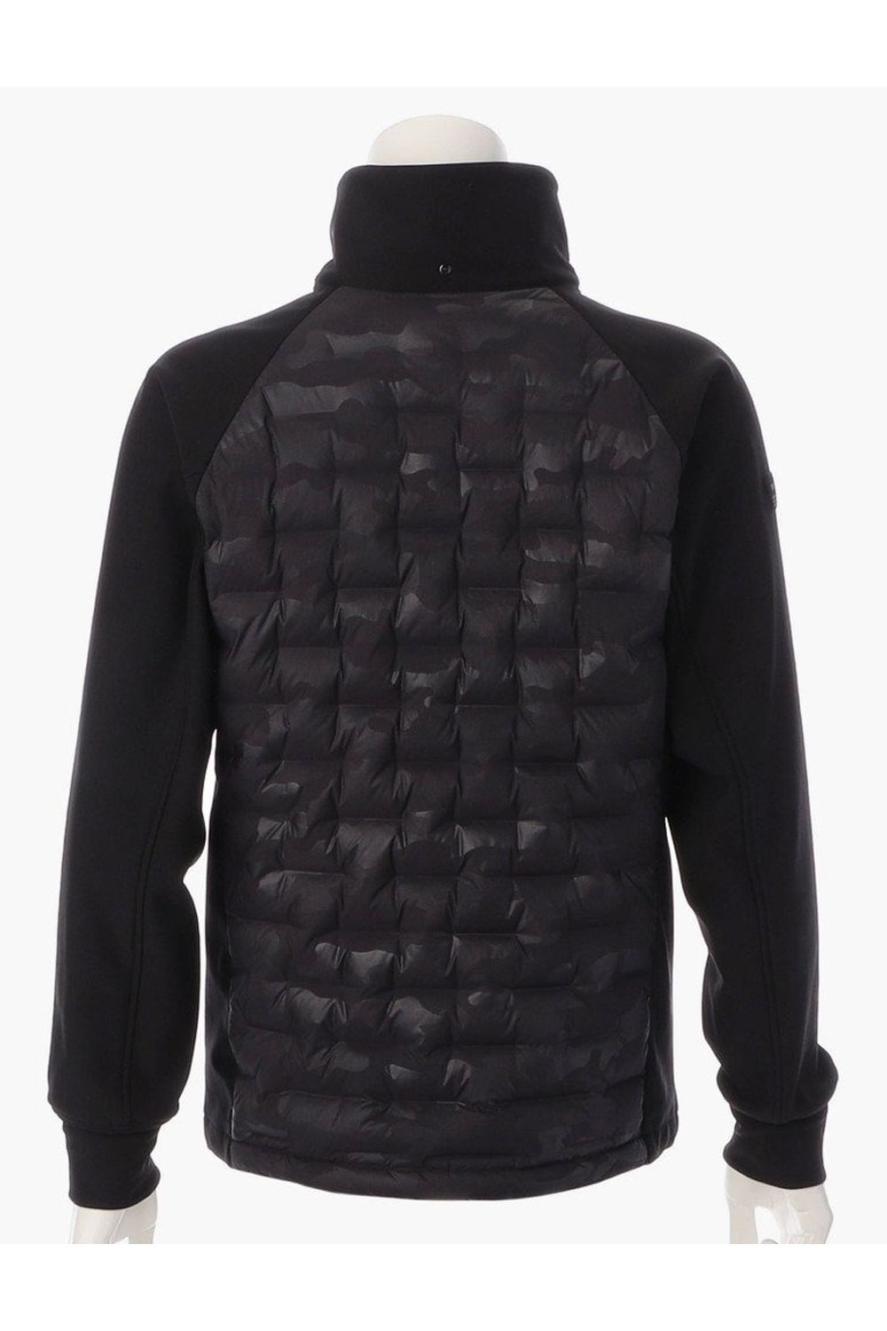 【25AW】 MEN'S HYBRID DOWN PARKA / ストレッチタフタ ダイヤモンドロゴ ハイブリッドダウンジップパーカー (ブラック/カモ)