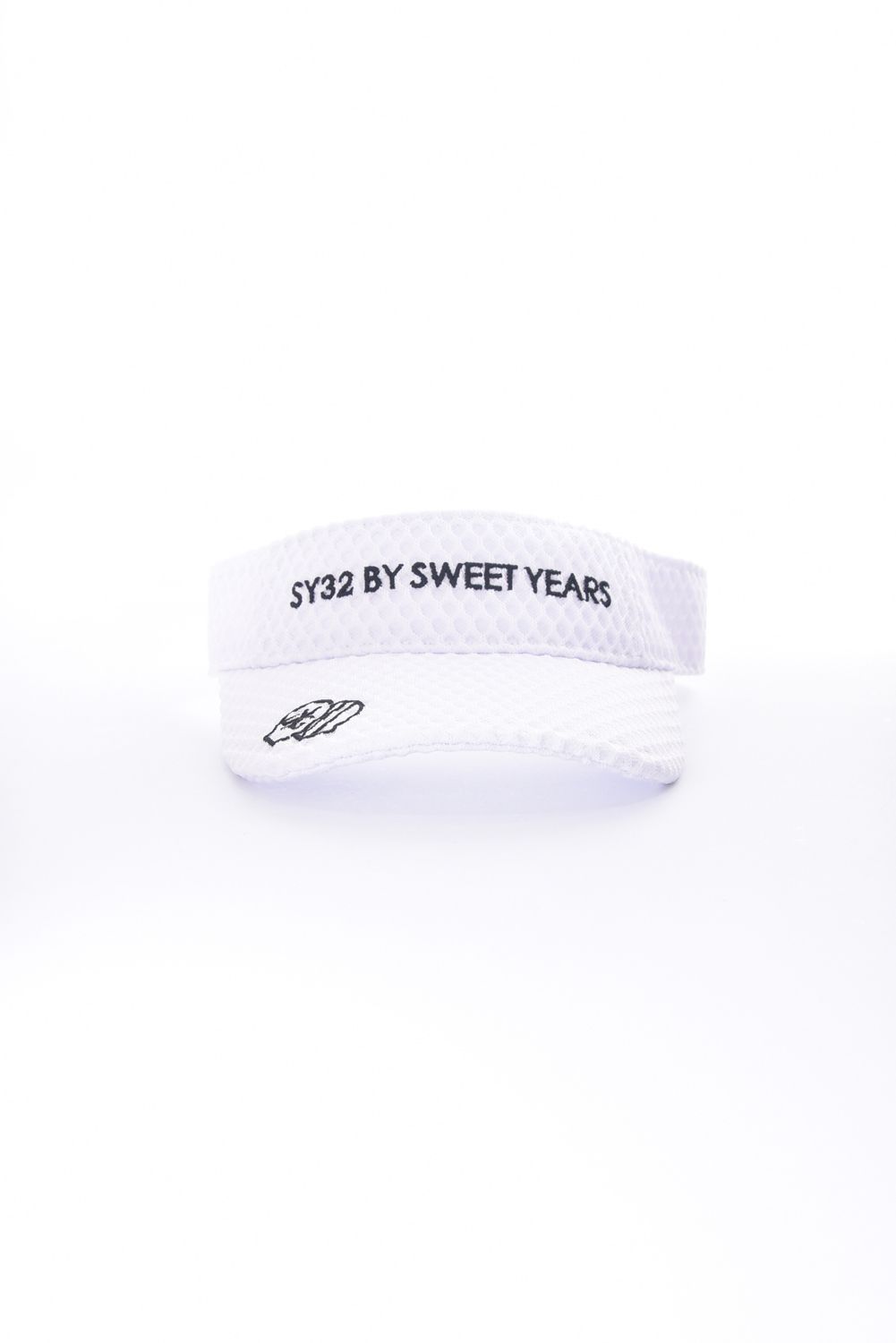 【26SS】 MESH EMB SUN VISOR / メッシュ ロゴ刺繡 サンバイザー (ホワイト)