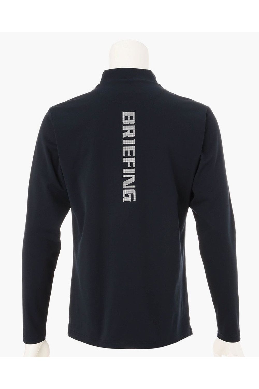 【26AW】 MEN’S TOUR LS HIGHNECK / ベーシック ブランドロゴ 長袖モックネックTシャツ (ネイビー)