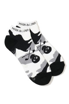 【26AW】 GAUGE CAMO SNEAKER SOCKS / ジャパンメイド オリジナルカモジャカード スニーカー丈 ローソックス (ホワイト)