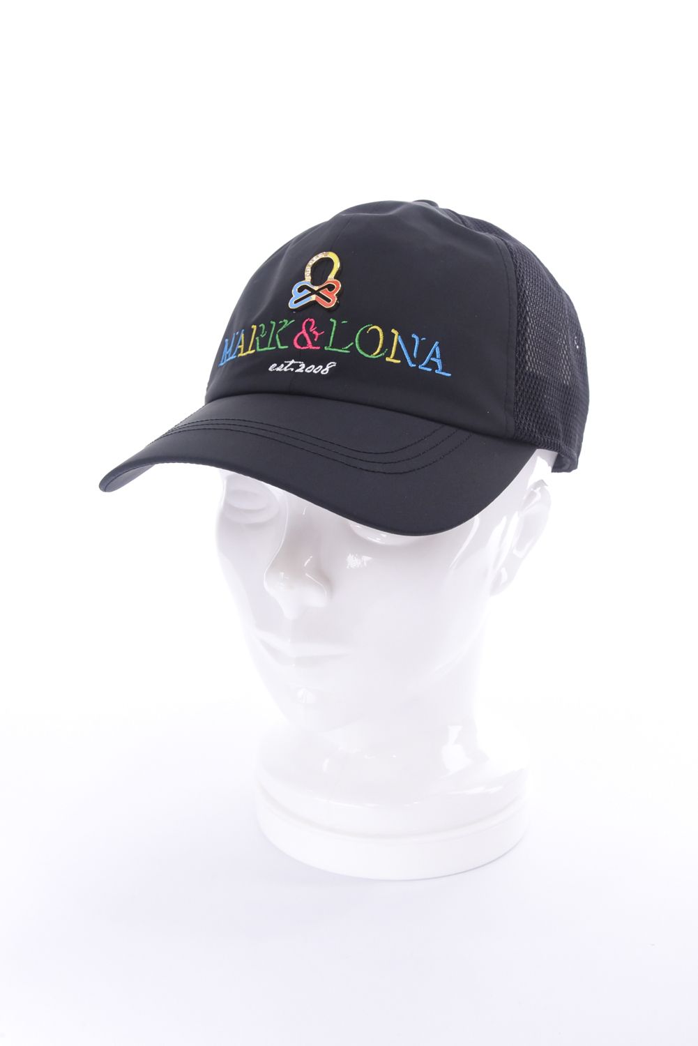 【26SS】 CHOROMA ICON SUN SHIELD CAP / マルチカラー刺繍 サンシールド付き メッシュキャップ (ブラック)