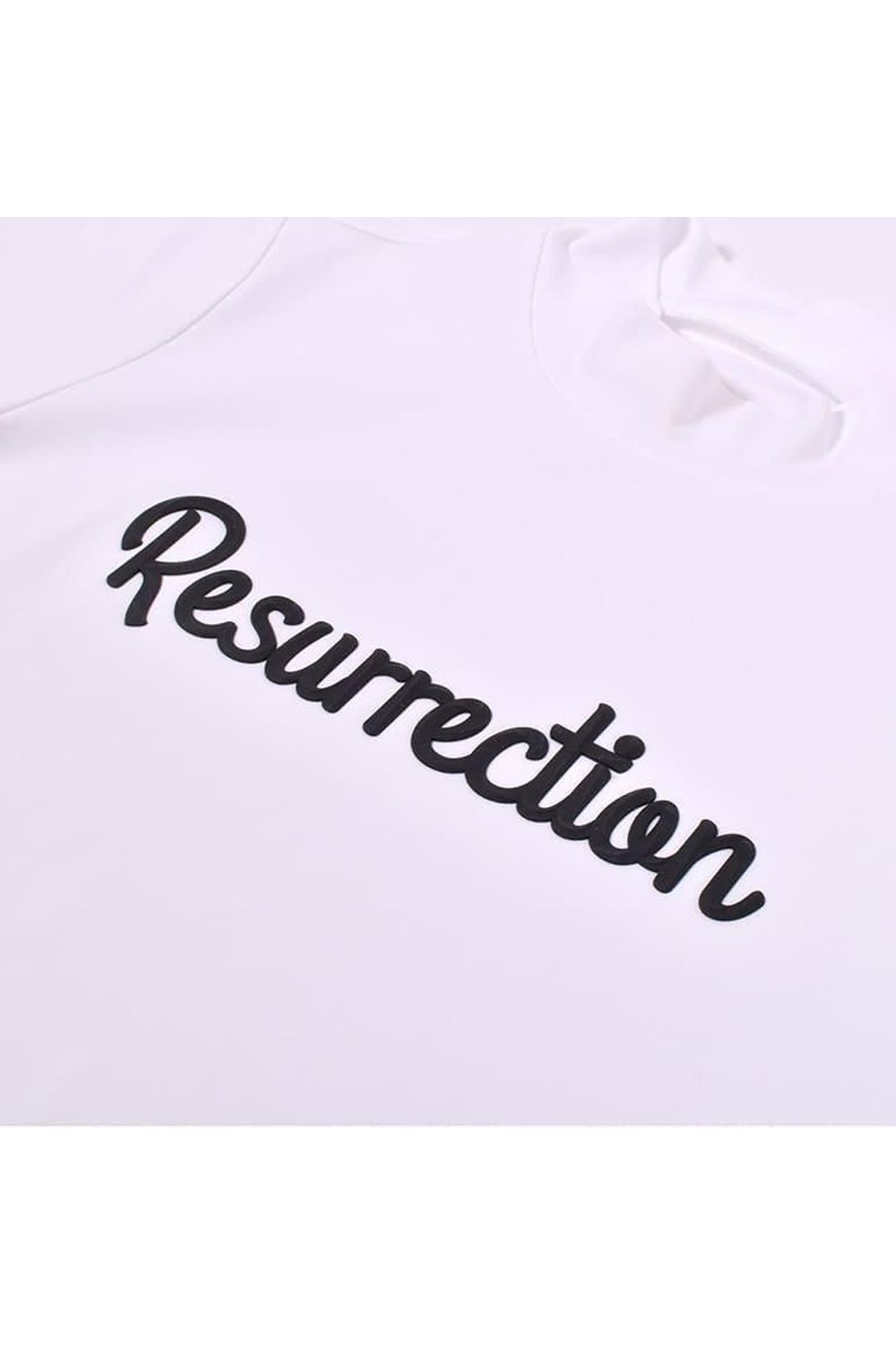 【26SS】【レディース】 SILICON LOGO MOCK NECK / モノトーンシリーズ 3Dシリコンロゴ モックネックTシャツ (ホワイト)*