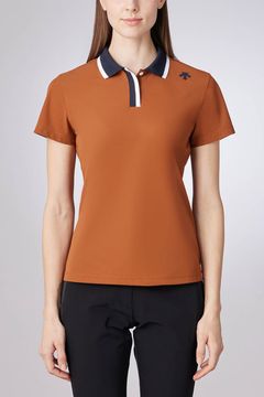 【期間限定ポイント10倍】【25SS】【レディース】 鹿の子半袖シャツ (ブラウン)