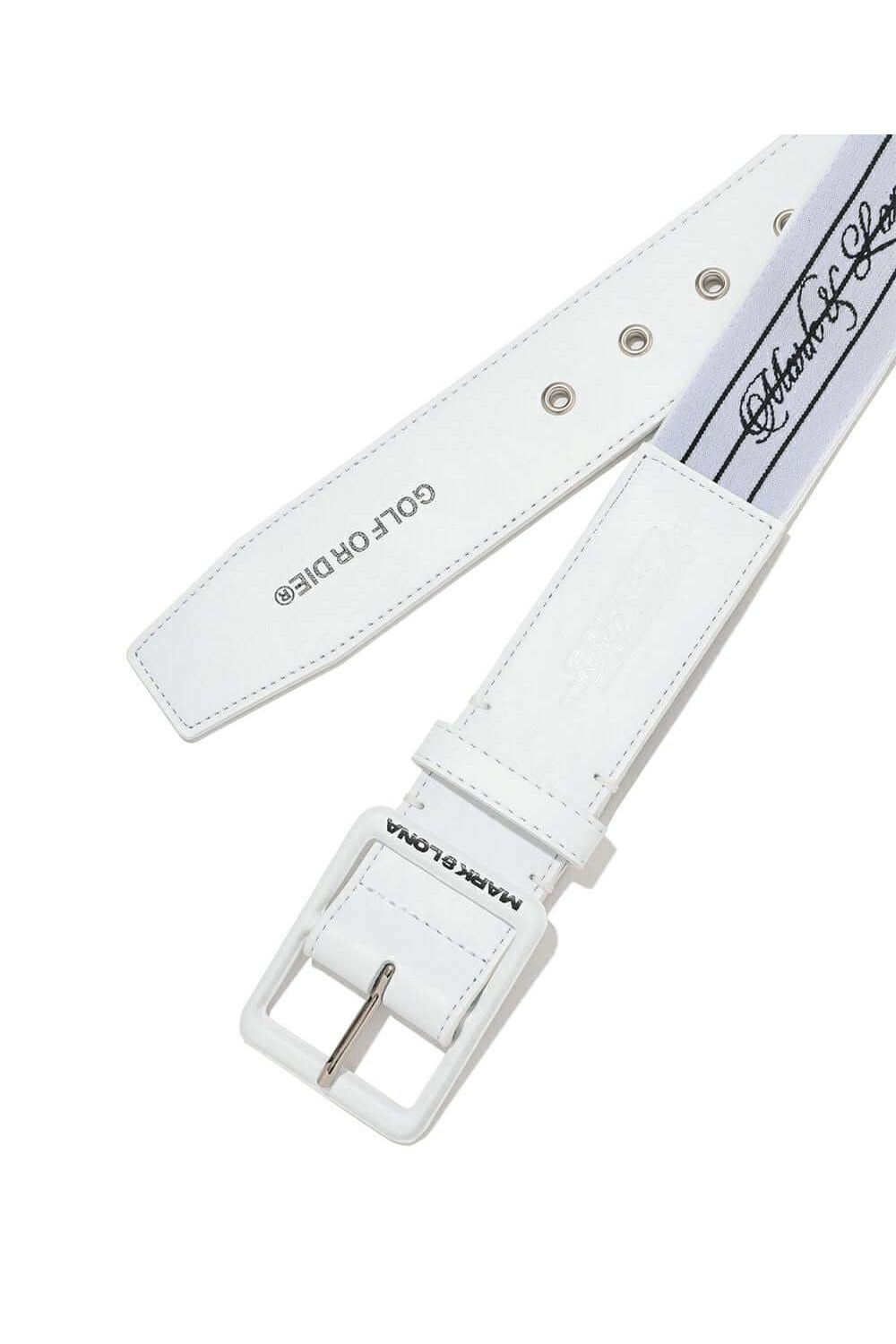 MARK ＆ LONA - PRIME FLEX LEATHER BELT / 異素材コンビ ゴムテープ