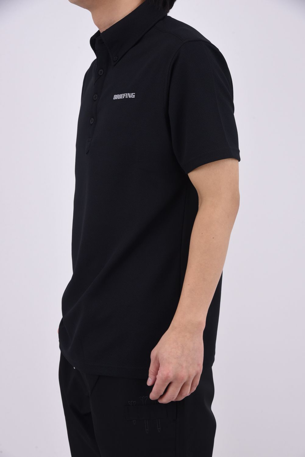 【26SS】 MEN'S DRESS BD SHIRT / ベーシック ボタンダウンカラー ポロシャツ (ブラック)