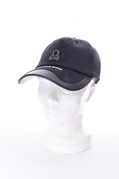 GAUGE CRYSTAL ICON CAP / オリジナルカモジャカード 異素材切り替え ベースボールキャップ (ブラック)