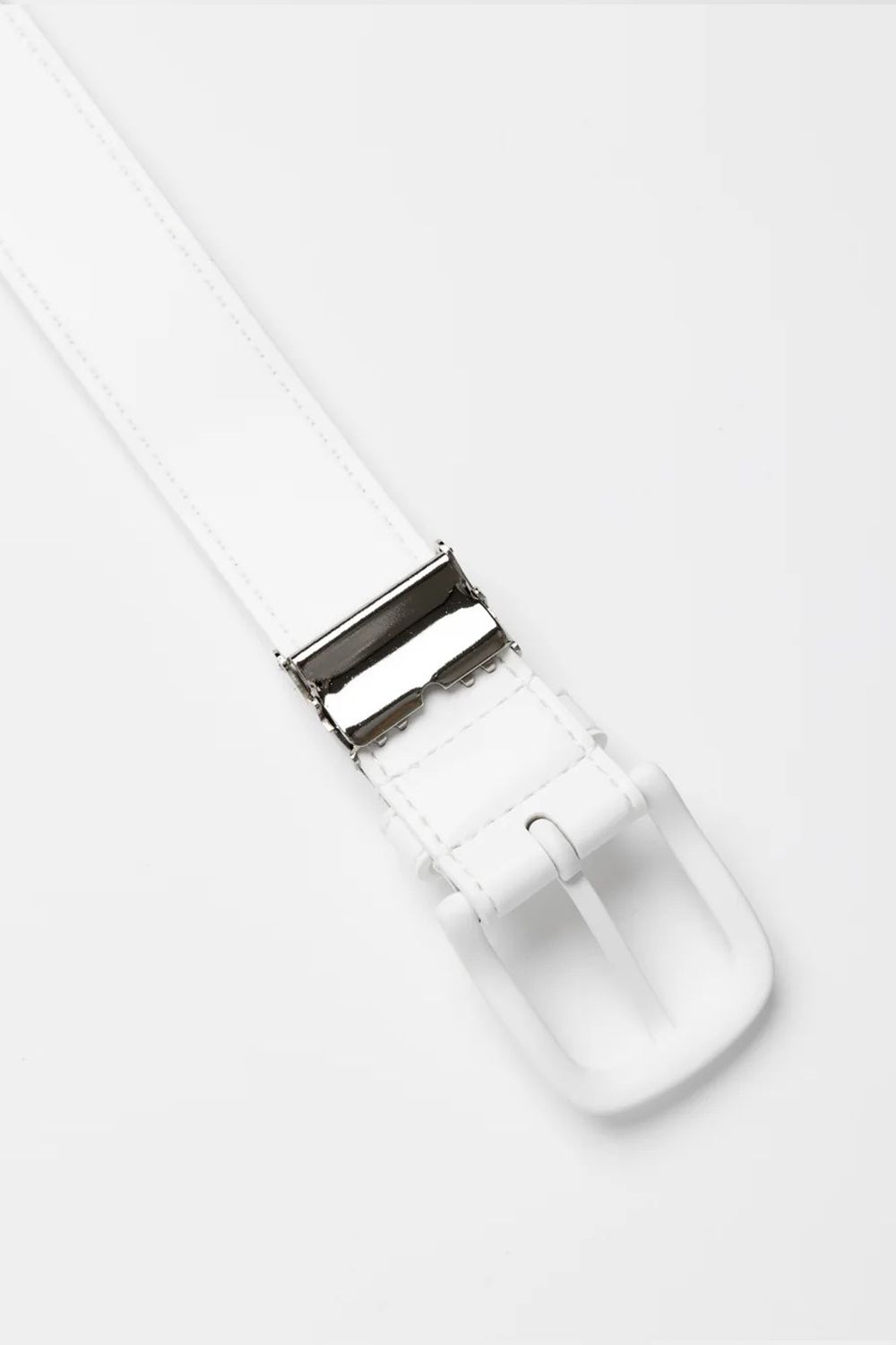 【26SS】 DVG-LOGO PT BELT / ロゴプリント ベルト (ホワイト)