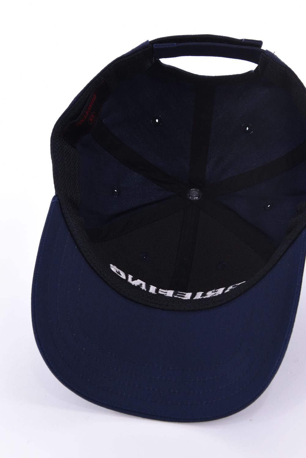 【26AW】 MEN’S COLLEGE LOGO CAP / カレッジロゴ刺繍 キャップ (ネイビー)
