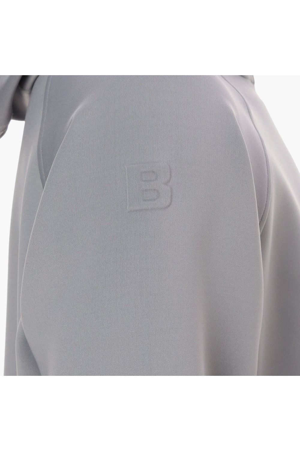 【26SS】 MEN'S 3D LOGO PARKA / 3Dエンボスロゴ ストレッチジャージ ジップアップパーカー (グレー)