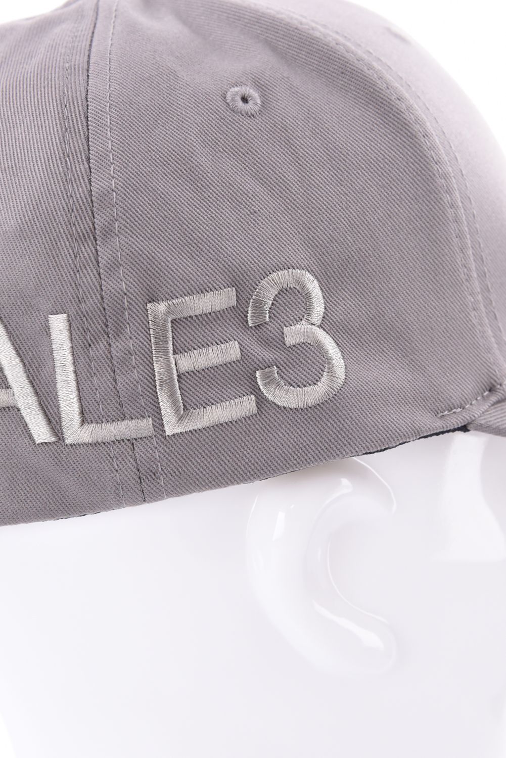 【26AW】 WOOLY COMBED 1PIU1UGUALE3 LOGO CAP / バックロゴ刺繍 キャップ (グレー)