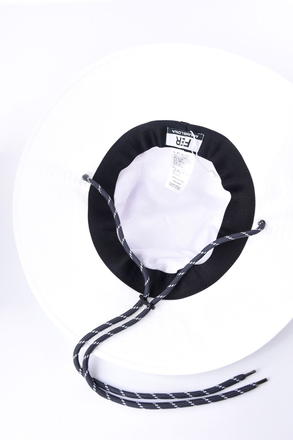 【26SS】【FER COLLECTION】 SWAG LOGO DRY TECH HAT / 3Dロゴ刺繍 2WAYバケットハット (ホワイト)