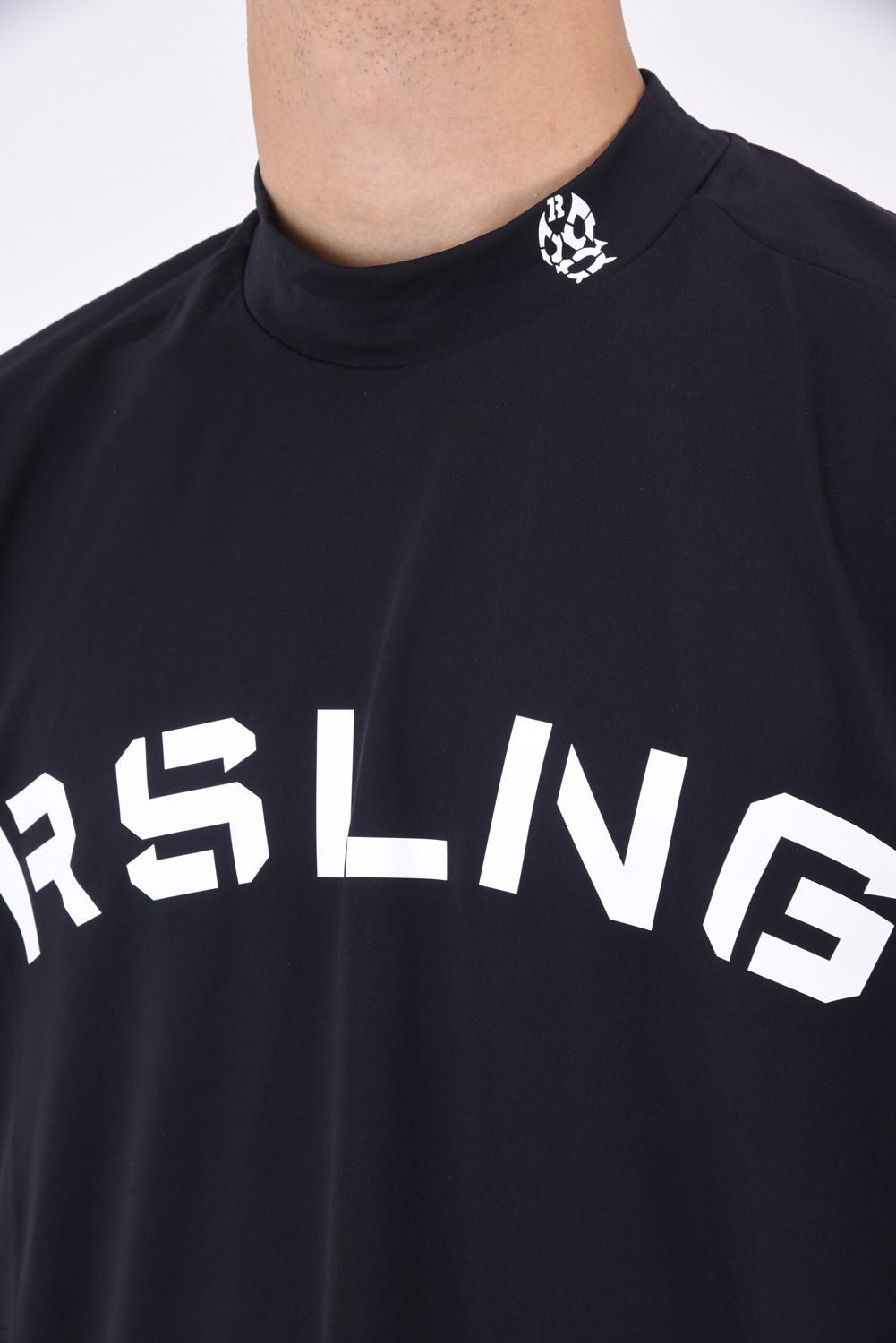 RUSSELUNO - S/S LOGO MOCKNECK SHIRT (SPRAY) / スプレー