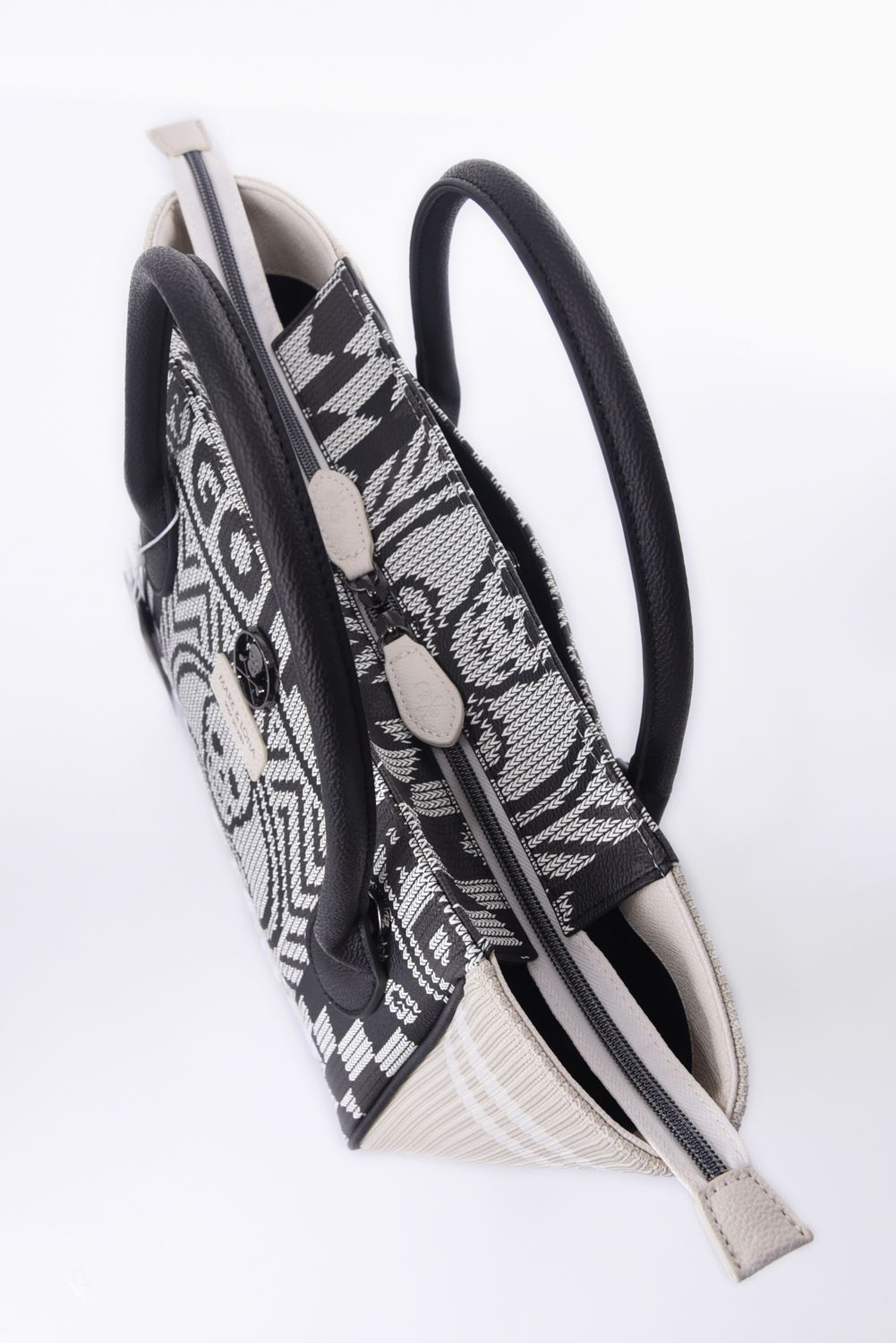 【2024AW 木村拓哉さん着用 VOL.5】 ROMEO CART BAG / ニットファブリックプリント カートバッグ (グレー)