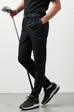 【26SS】 DRY WAFFLE SWITCH TAPERD PANTS / ドライワッフル サイド切り替え テーパードパンツ (ブラック)