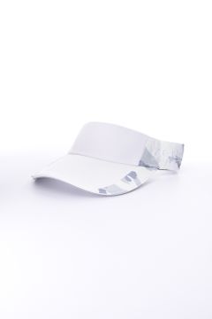 CAMO SUN VISOR / ブランドロゴ 刺繍 カモフラ柄 サンバイザー ホワイト