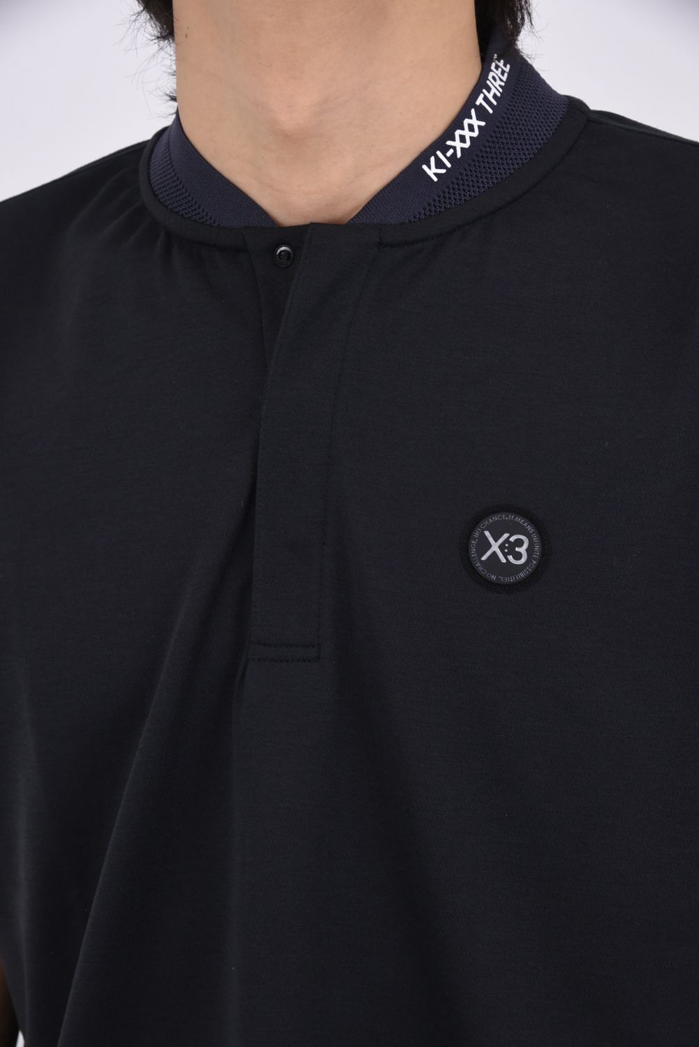 【26SS】 STAND COLLAR POLO SHIRT / スタンドカラー ポロシャツ (ブラック)