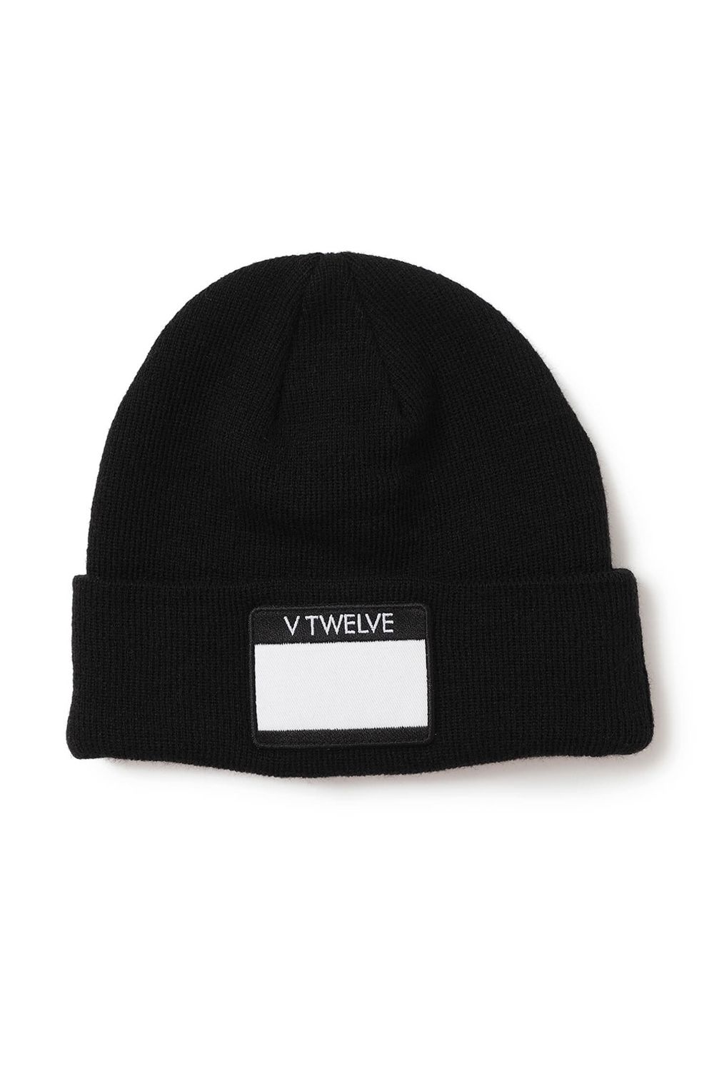 HELLO KNIT CAP / ネームタグワッペン ニットキャップ (ブラック)