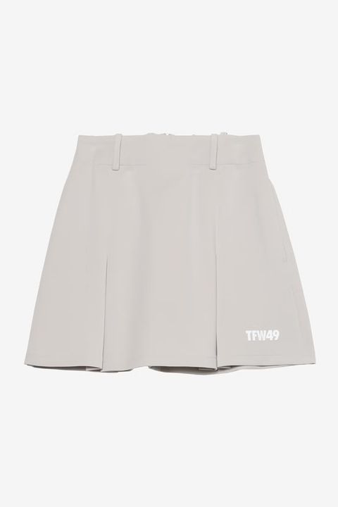 【26SS】【レディース】 BOX PLEATED SKIRT / ボックスプリーツスカート (インナーパンツ一体型) (ベージュ)