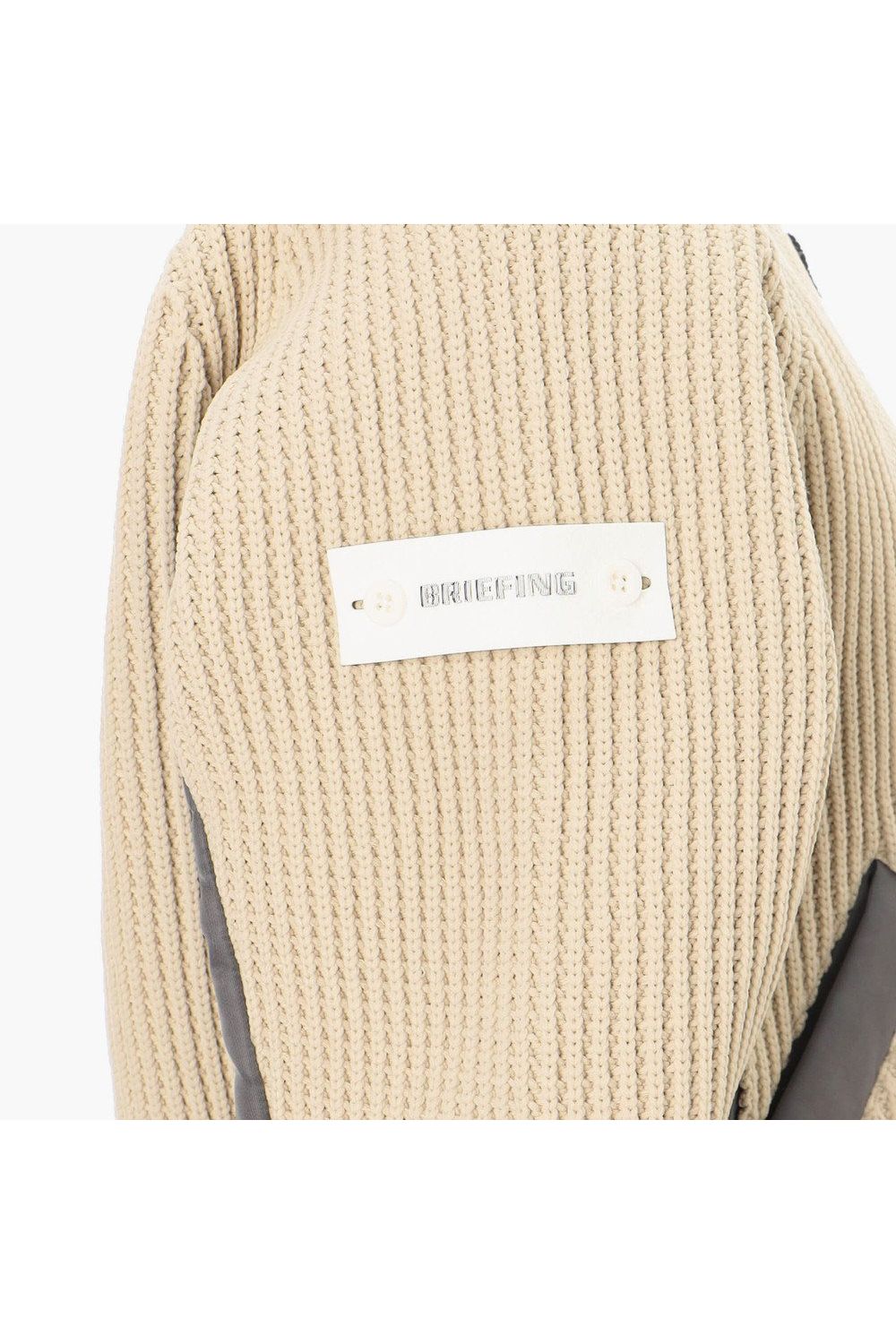 【26AW】【レディース】 WOMEN’S WINDBLOCK DOCKING RIB KNIT JACKET / 畦編みニット&ナイロンツイル ハイブリッドジャケット (ベージュ)