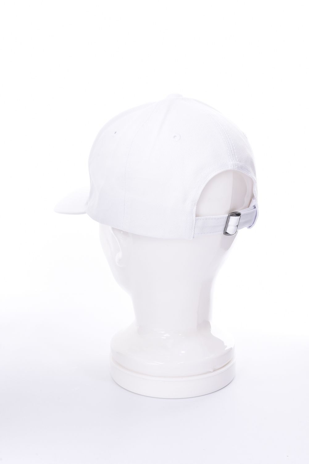 SIDE LOGO CAP / ラインストーンロゴ 6パネルキャップ  (ホワイト)