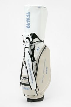 【銀行振込・代金引換不可】【返品・交換不可】 LEATER CADDIE BAG / レザー スタンドタイプ キャディバッグ (ライトグレー)