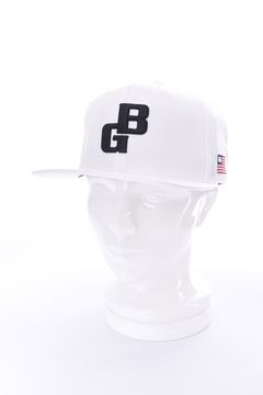 【26SS】 MEN’S BG LOGO FLAT VISOR CAP / BGロゴ フラットキャップ (ホワイト)