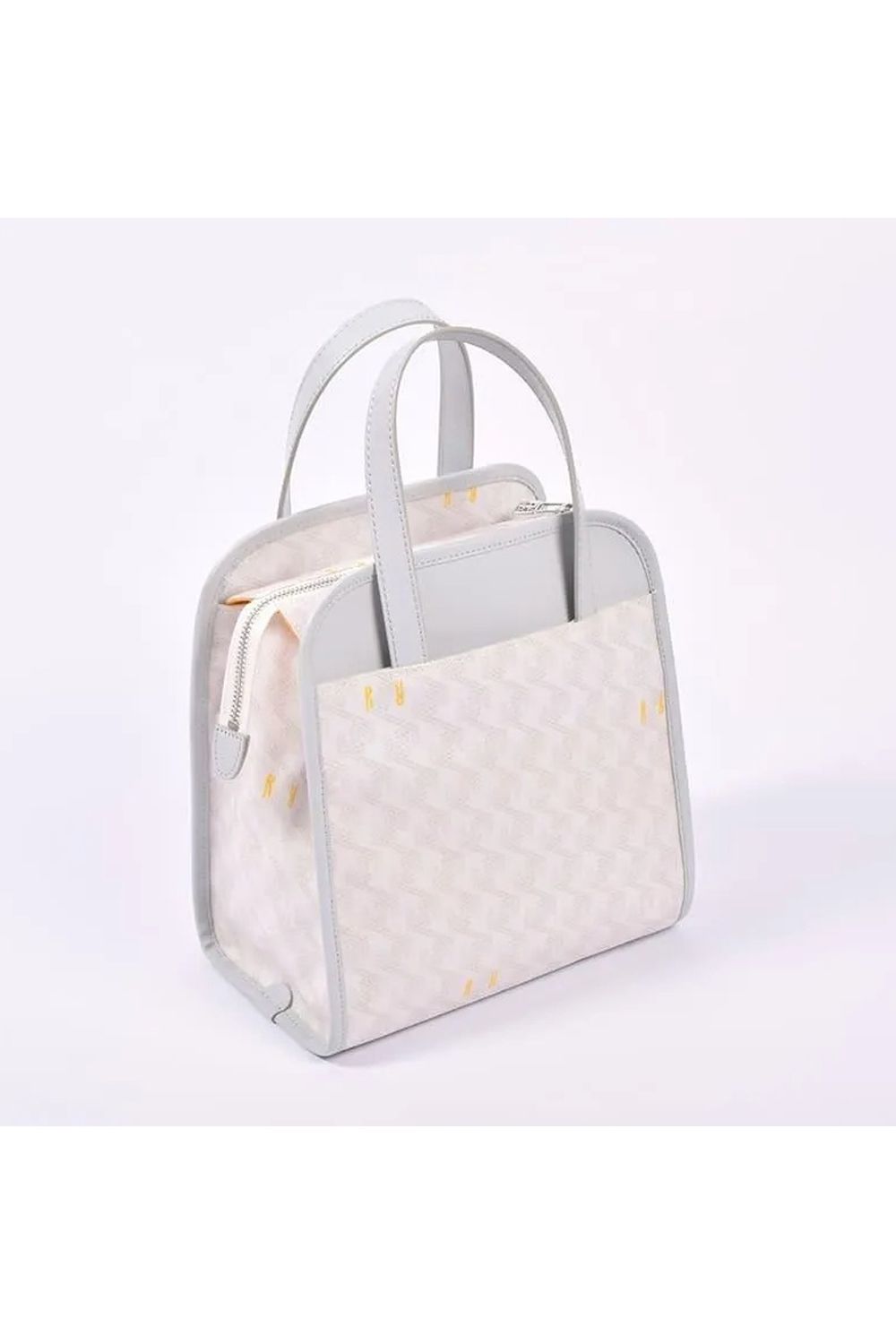 【26SS】 LANIUS TETRA (ラニウス テトラ) / ブランドオリジナルテキスタイル スリム カートバッグ (モノホワイト)*