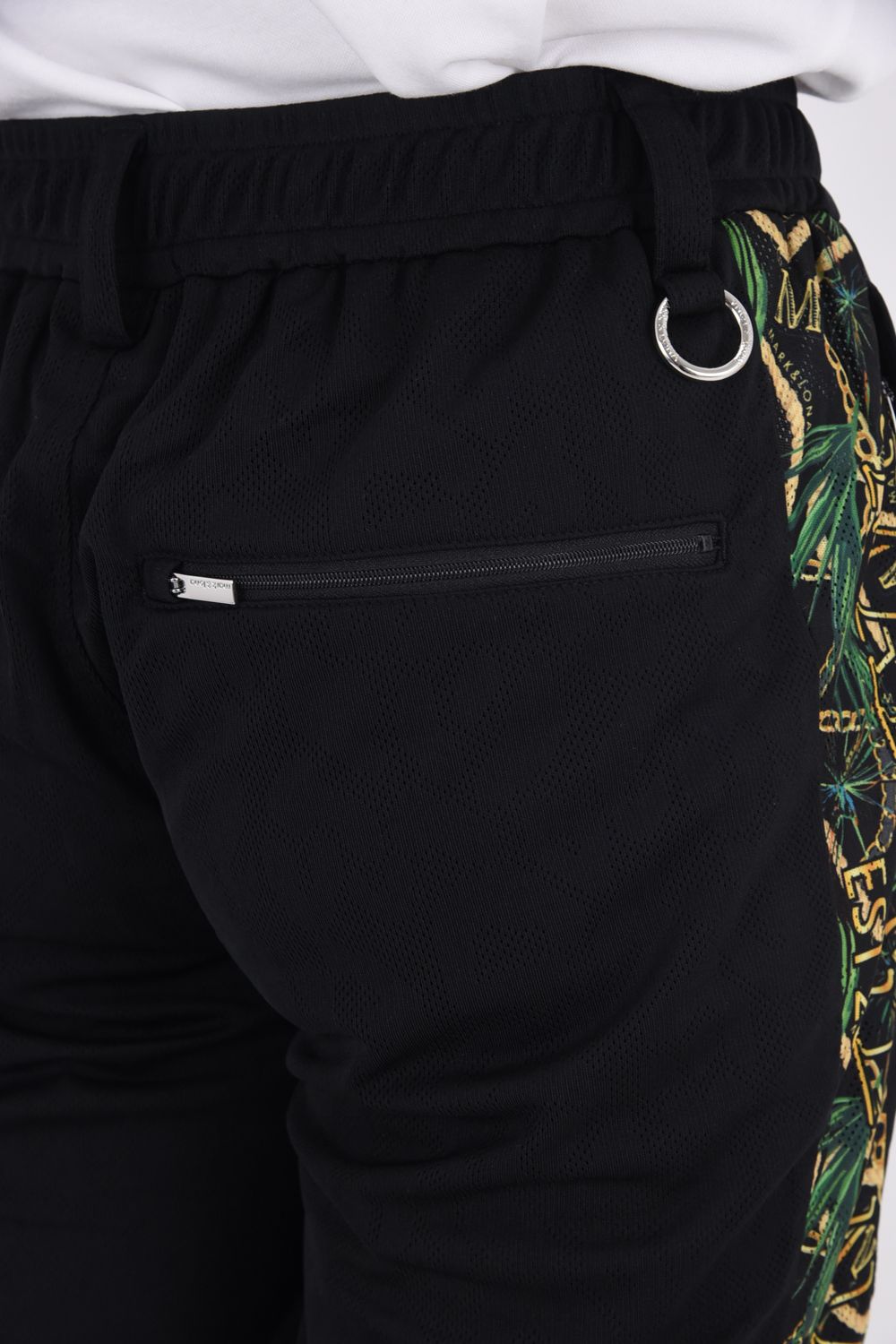 【2026SS 木村拓哉さん着用 VOL.7】 PANTERA AIR MESH SHORTS / レオパードパターンメッシュ ショートパンツ (ブラック)