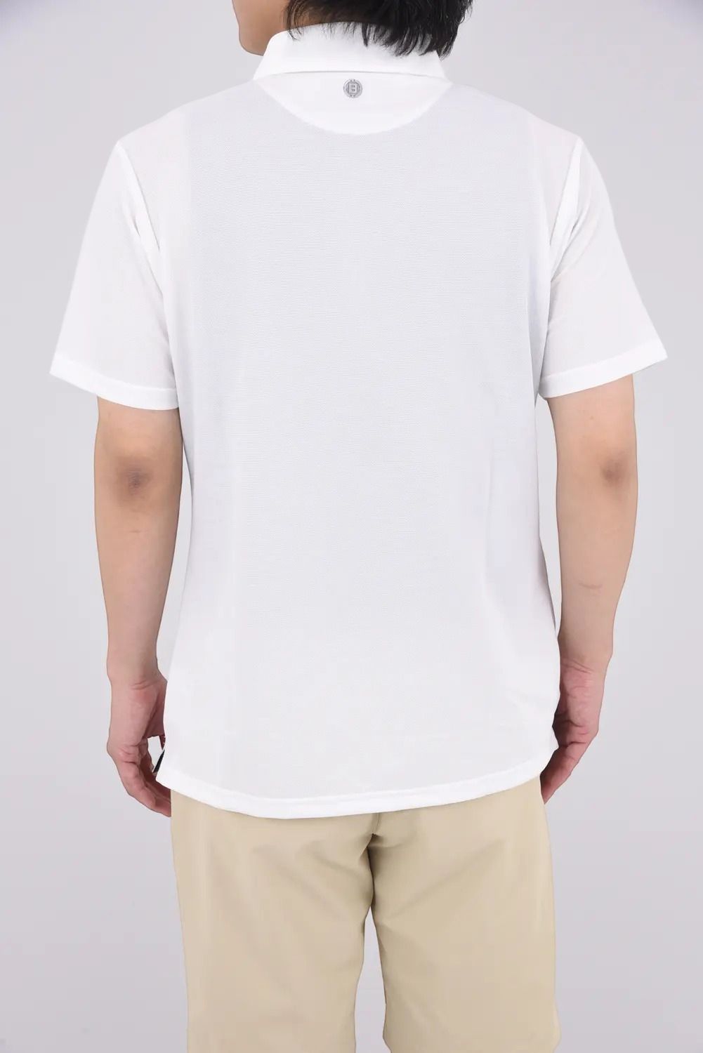 MEN’S LINEN-T WC SHIRT / リネンタッチ ポロシャツ (ホワイト)