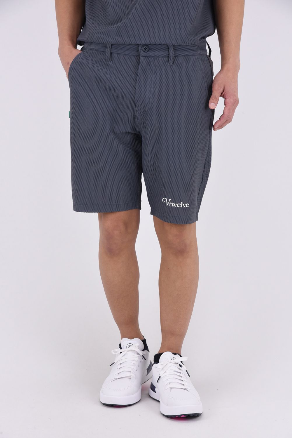 【ポイント10倍】【26SS】 AIRY AWA SHORTS / ワッフル生地 ブランドロゴ ショートパンツ (グレー)
