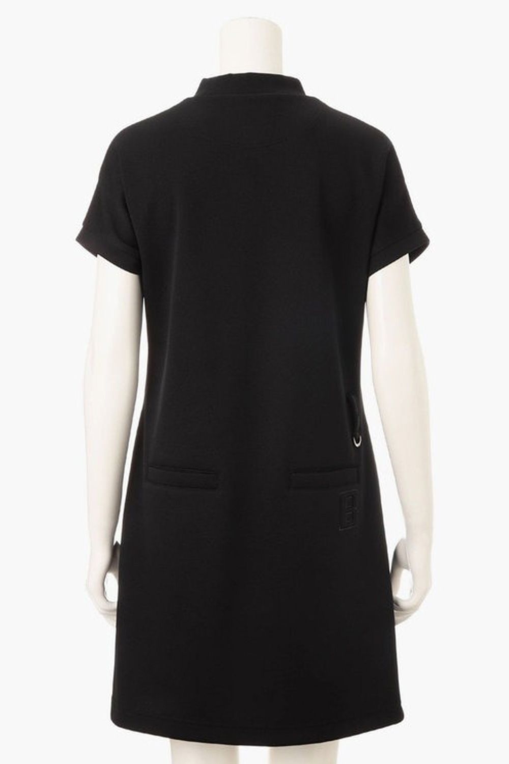 【26SS】【レディース】 WS STITCHED 3D LOGO DRESS / 3Dブランドロゴ ワントーン ハイネックワンピース (ブラック)