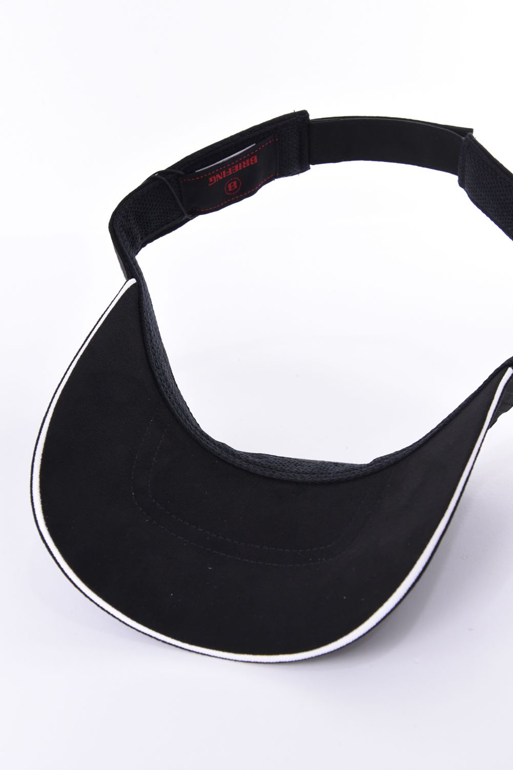 【26AW】 MEN’S SUEDE SMALL BG LOGO VISOR / スウェード素材 スモールBGロゴ サンバイザー (ブラック)