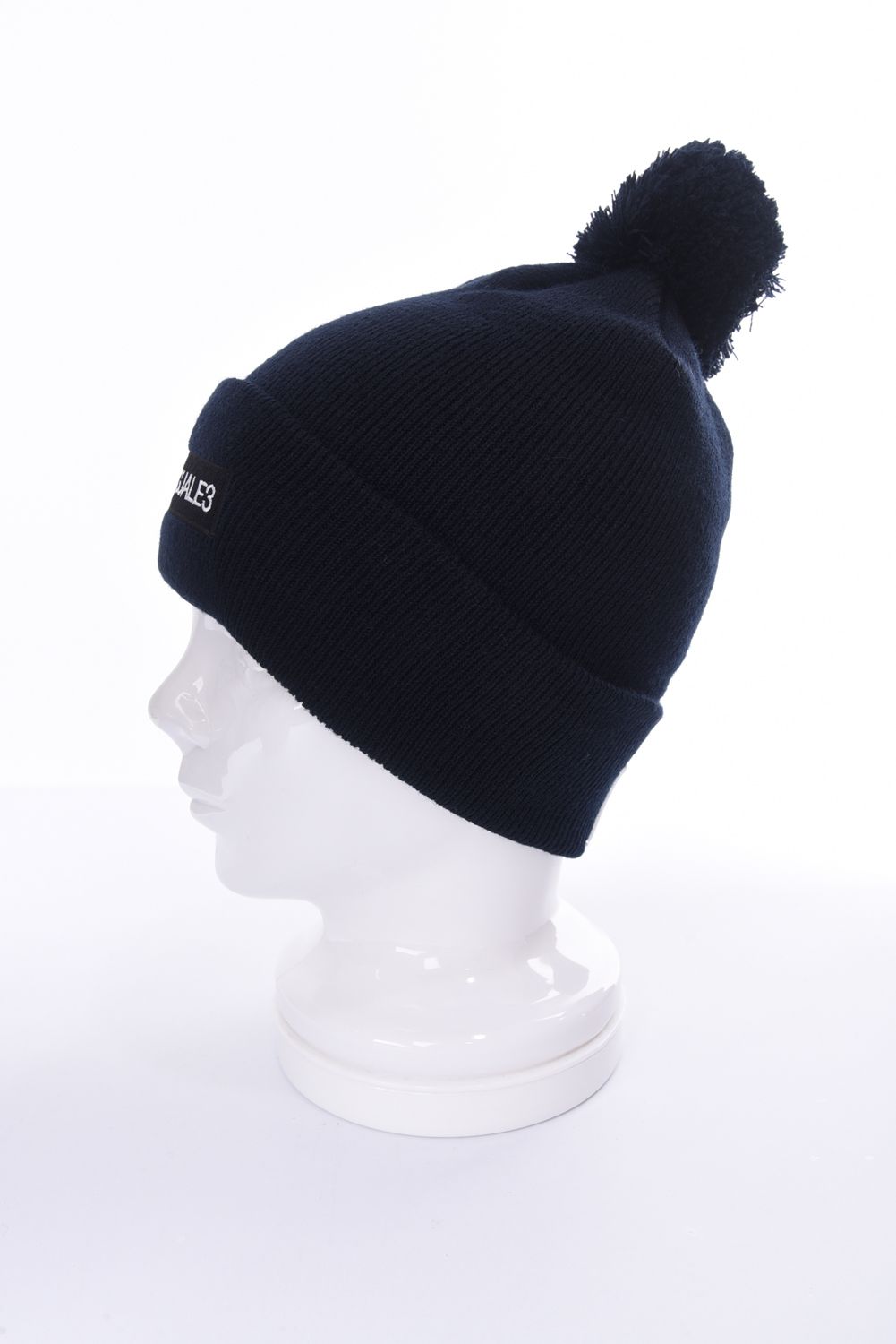 1PIU1UGUALE3 GOLF - POM POM BEANIE FLEX / 113Gロゴ刺繍