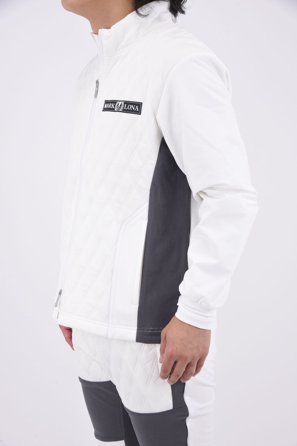 OLSON HYBRID JACKET / キルティング ハイブリッド ジャケット (ホワイト)
