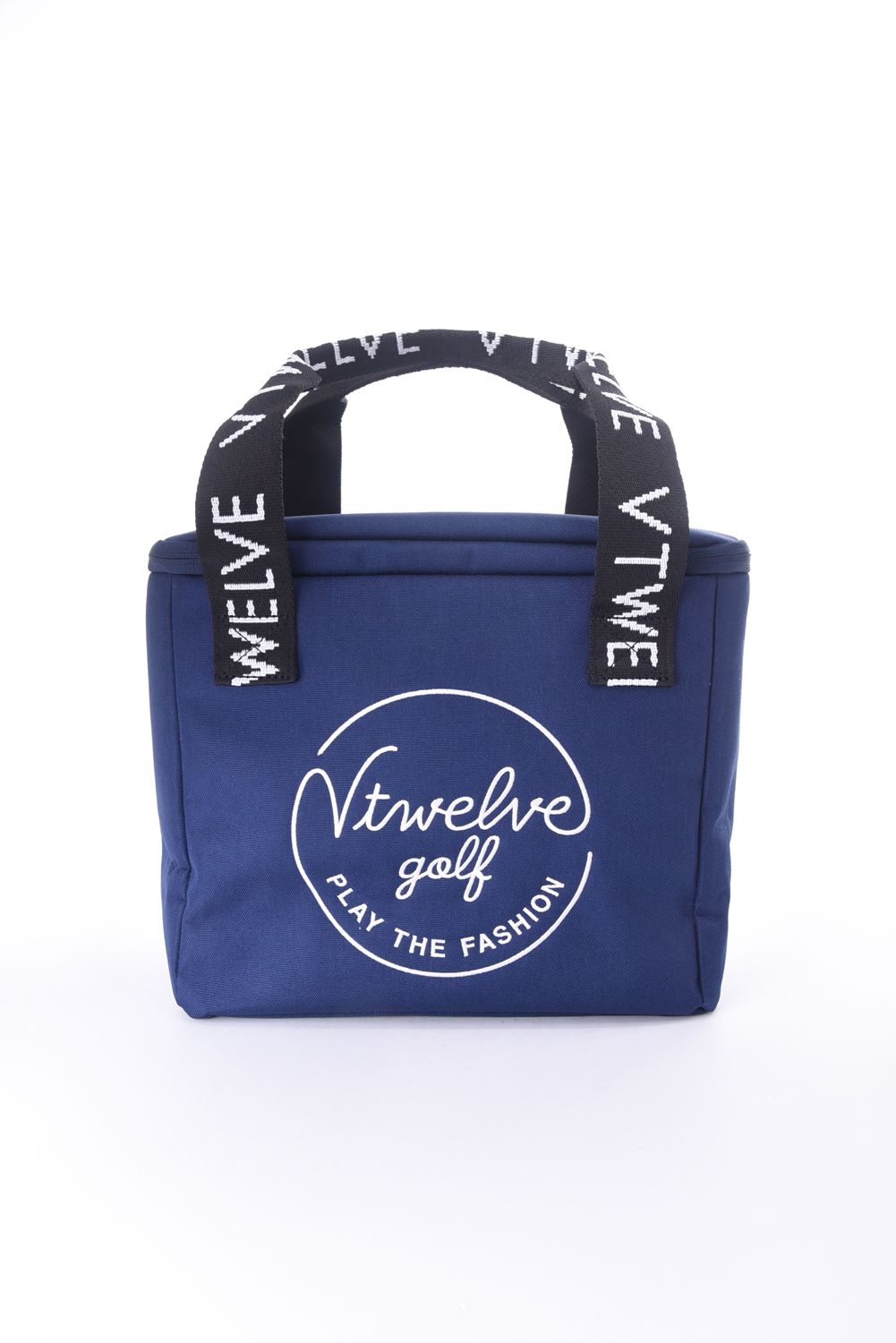 【26SS】 DOUBLE LOGO COOL BAG / ブランドロゴ刺繍 ボックス型クーラーバッグ (ネイビー)