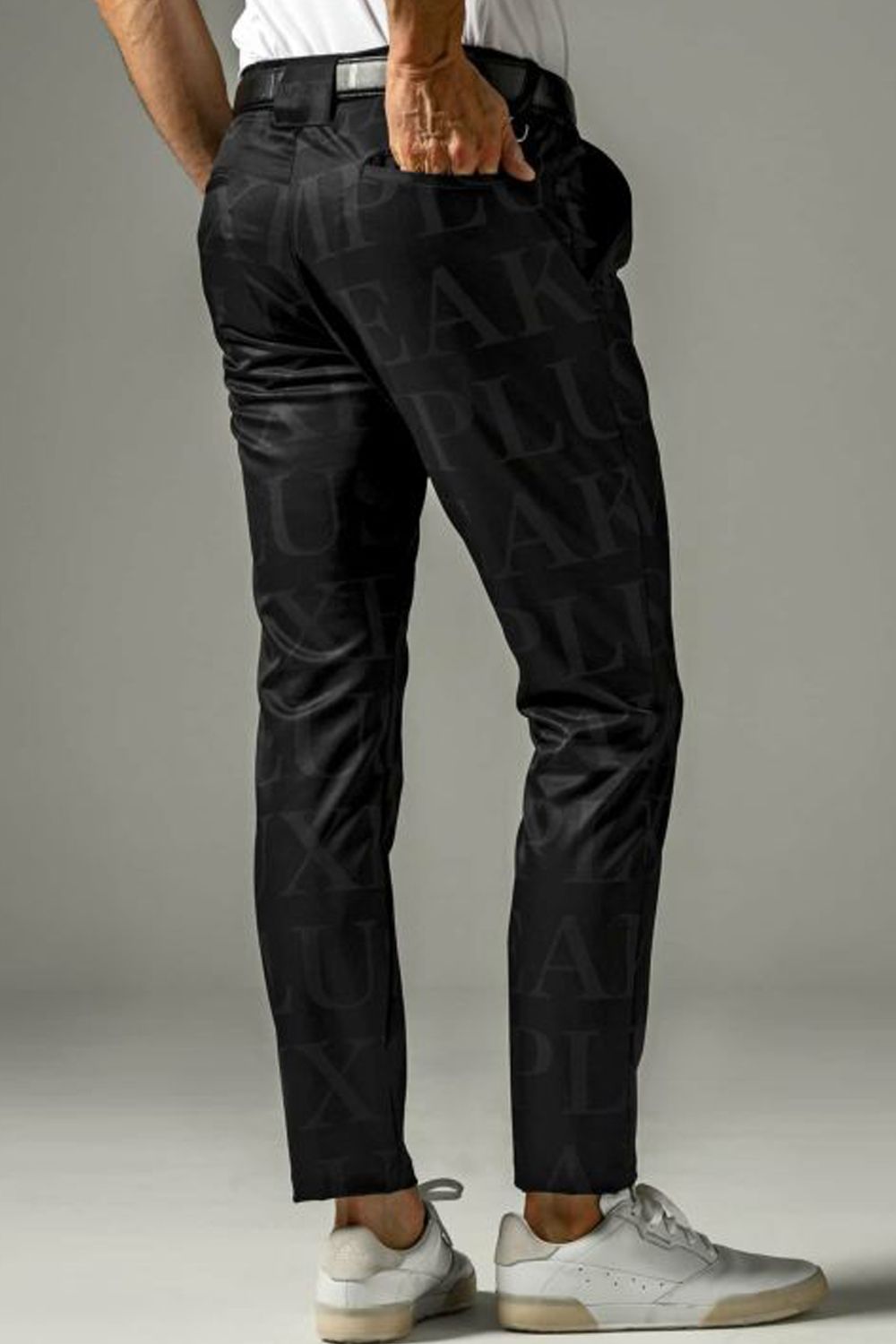 SAME LOGO PANTS / 総柄ロゴスラックス ブラック