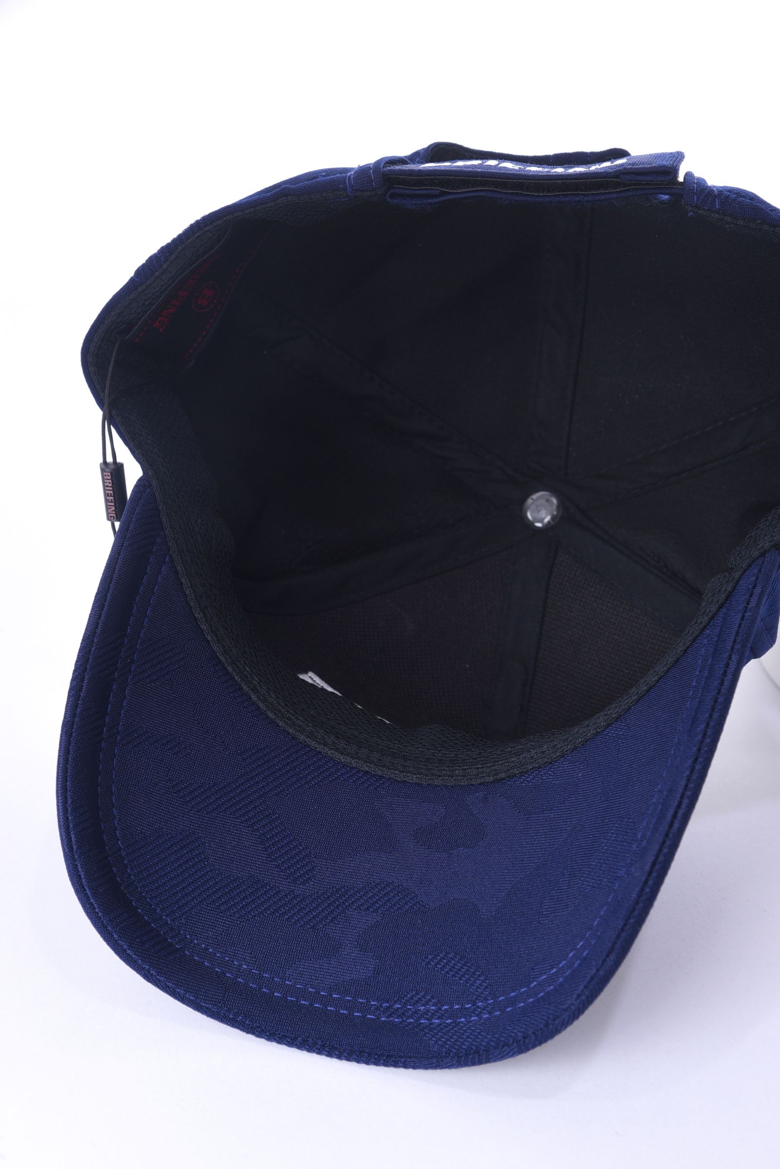 MENS CAMO JQ CAP / ロゴ刺繍 カモフラ柄 ジャガード キャップ ネイビー